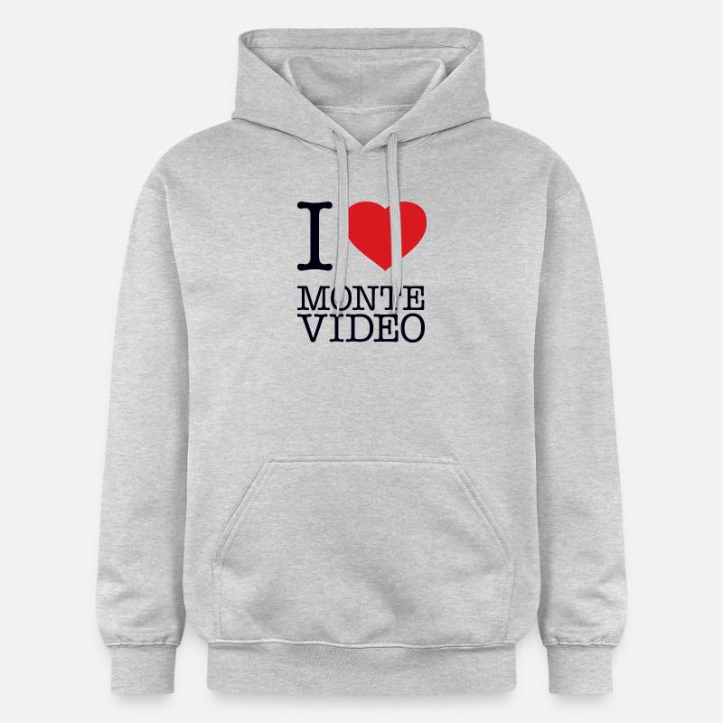 J’ADORE MONTEVIDEO Uruguay - Sweat à capuche Softstyle® Gildan Unisexe - gris clair chiné
