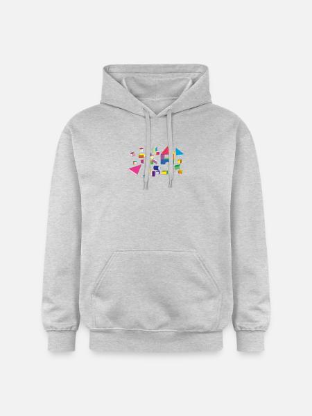 Building blocks - Gildan Unisex Softstyle® Midweight Hoodie - light heather grey