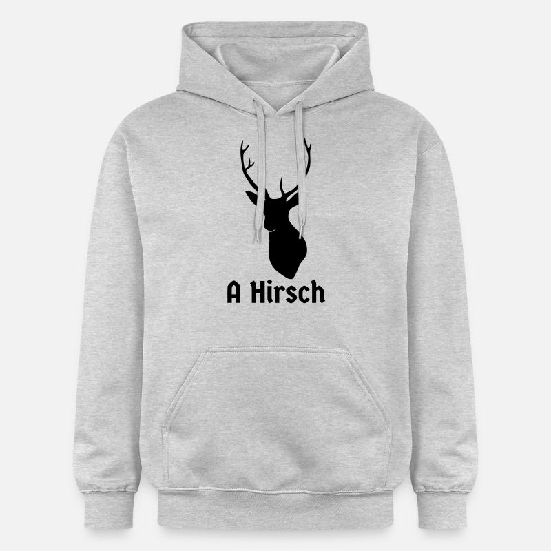 hirsch - Sweat à capuche Softstyle® Gildan Unisexe - gris clair chiné