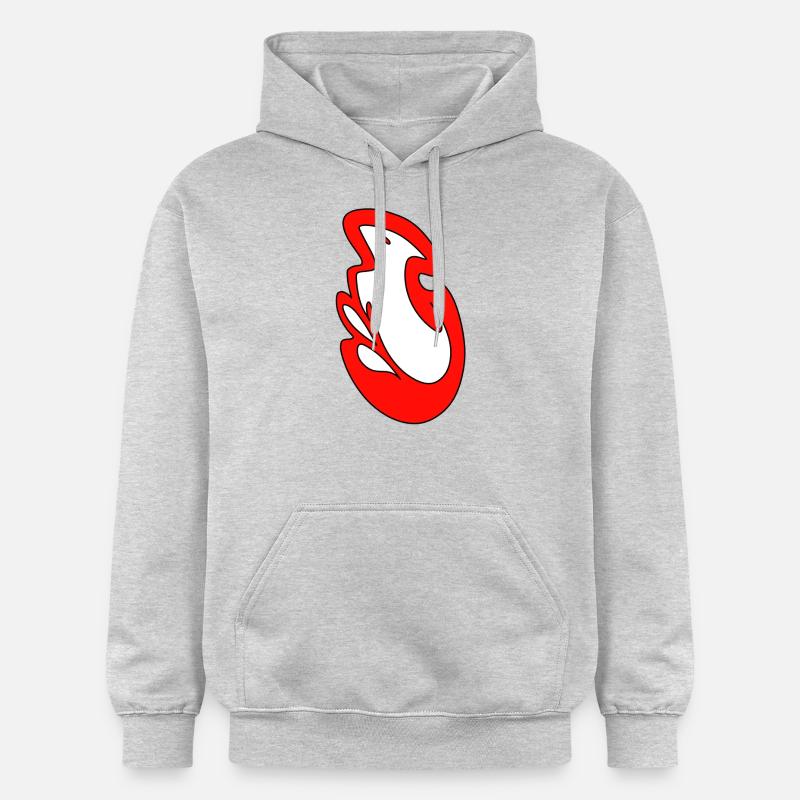 redfox - Sweat à capuche Softstyle® Gildan Unisexe - gris clair chiné