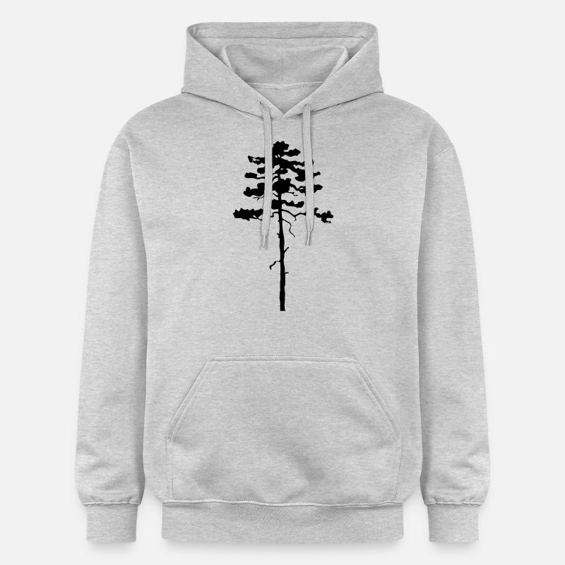 Tree Pine - Sweat à capuche Softstyle® Gildan Unisexe - gris clair chiné