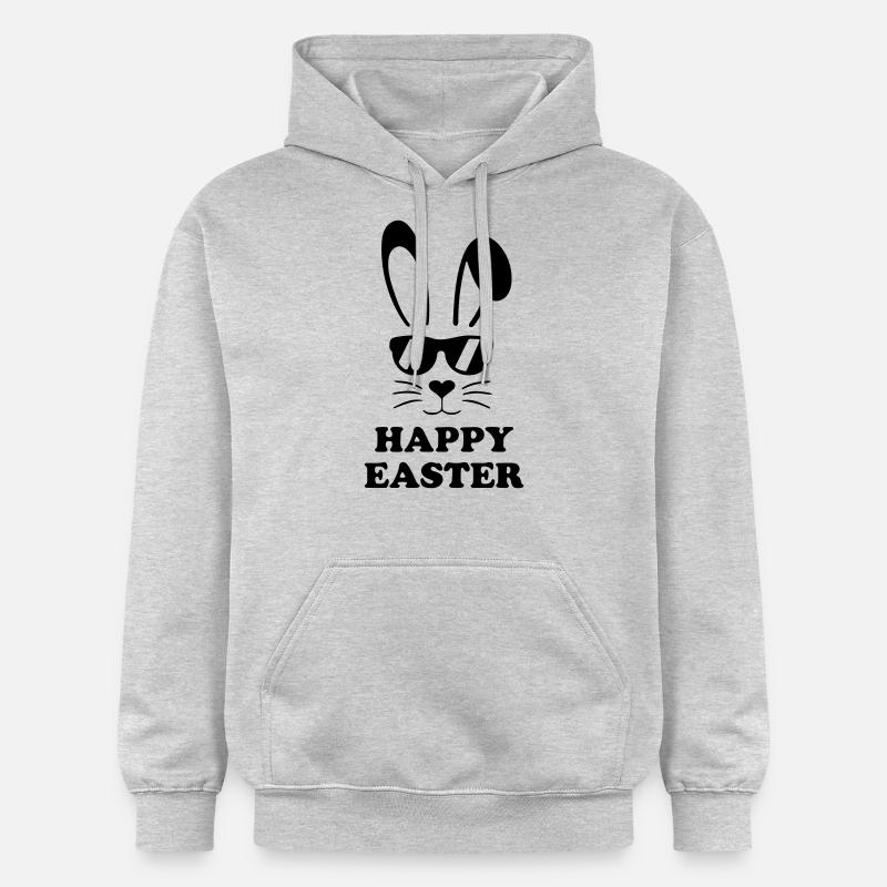 Joyeuses Pâques - Sweat à capuche Softstyle® Gildan Unisexe - gris clair chiné