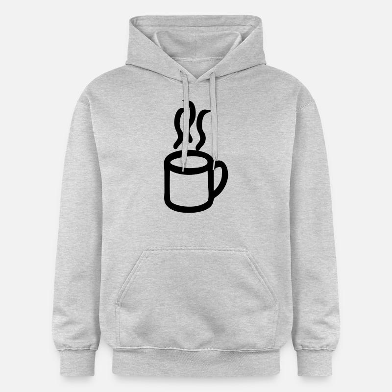 Kaffee - Sweat à capuche Softstyle® Gildan Unisexe - gris clair chiné