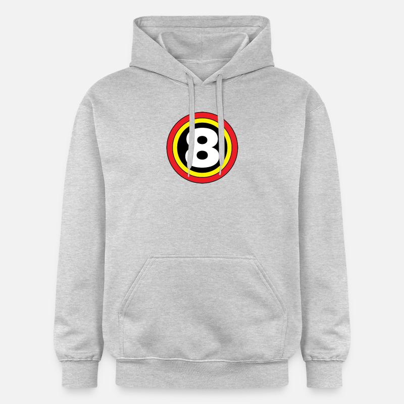 cible 8 - Sweat à capuche Softstyle® Gildan Unisexe - gris clair chiné