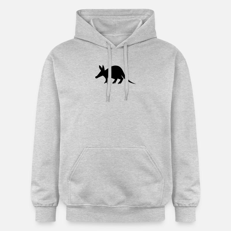 Aardvark erdferkel2 - Sweat à capuche Softstyle® Gildan Unisexe - gris clair chiné