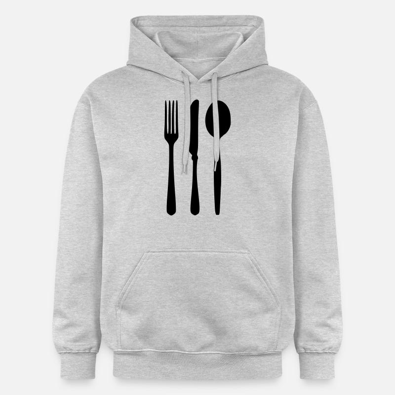 Couvert - Sweat à capuche Softstyle® Gildan Unisexe - gris clair chiné