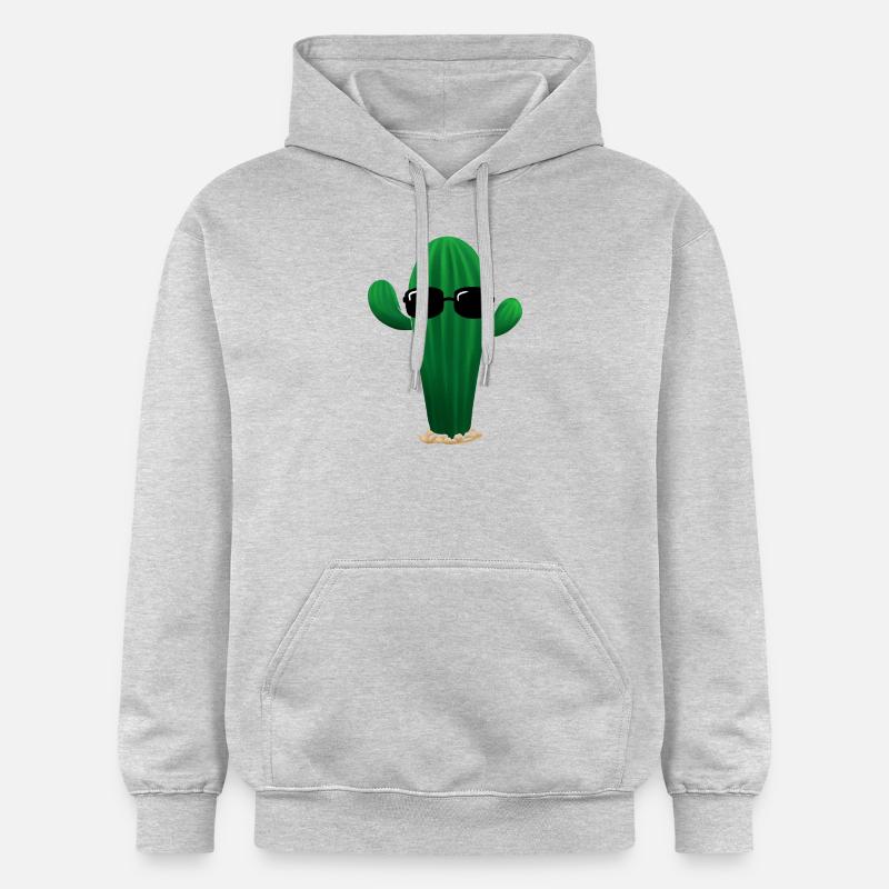Cool Cactus - Sweat à capuche Softstyle® Gildan Unisexe - gris clair chiné