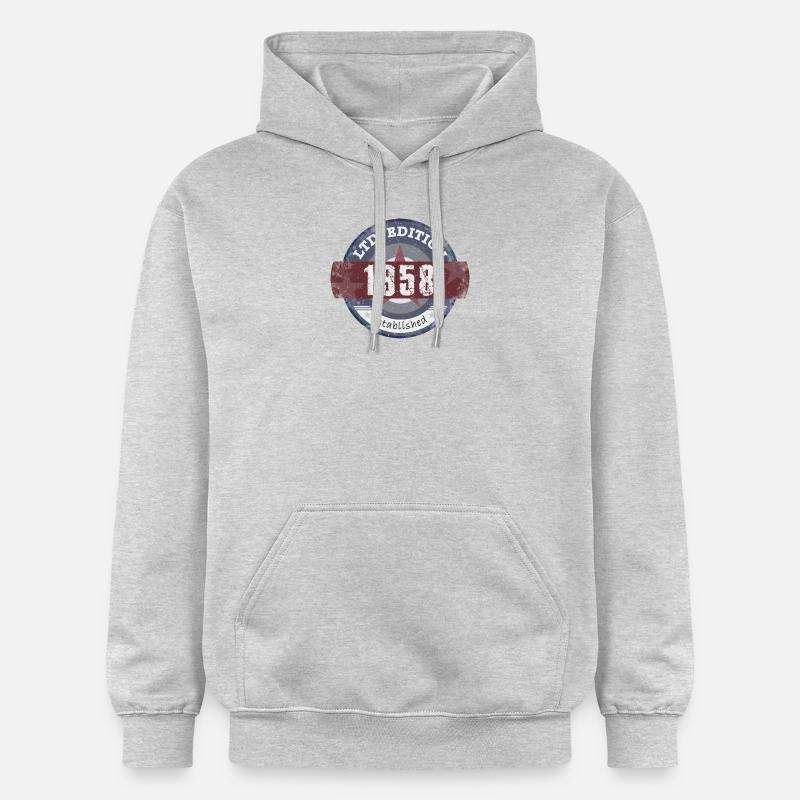 LtdEdition 1958 - Sweat à capuche Softstyle® Gildan Unisexe - gris clair chiné