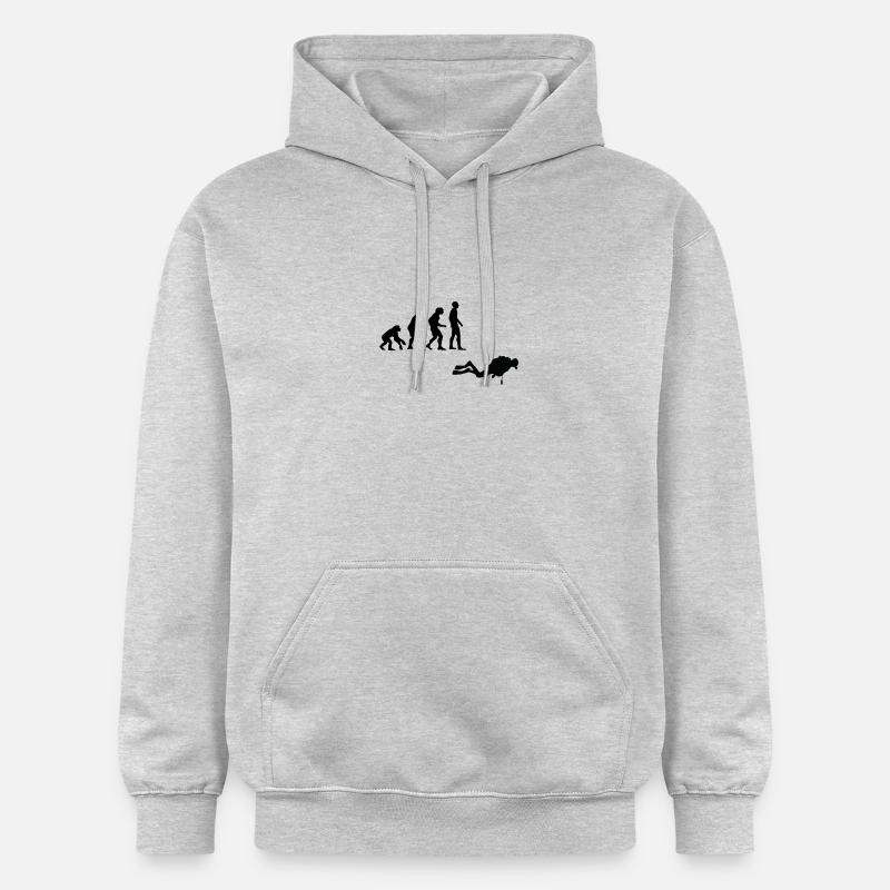 Plongée évolution - Sweat à capuche Softstyle® Gildan Unisexe - gris clair chiné