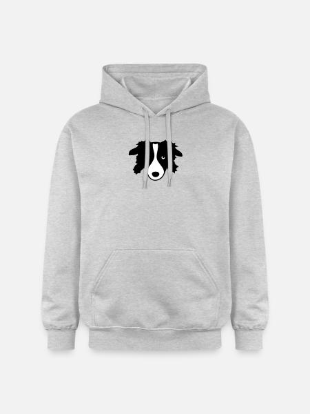 Border Collie - Gildan Unisex Softstyle® Midweight Hoodie - light heather grey