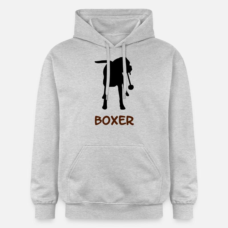 Boxer_2_cb - Gildan Unisex Softstyle® Midweight Hoodie - Hellgrau meliert