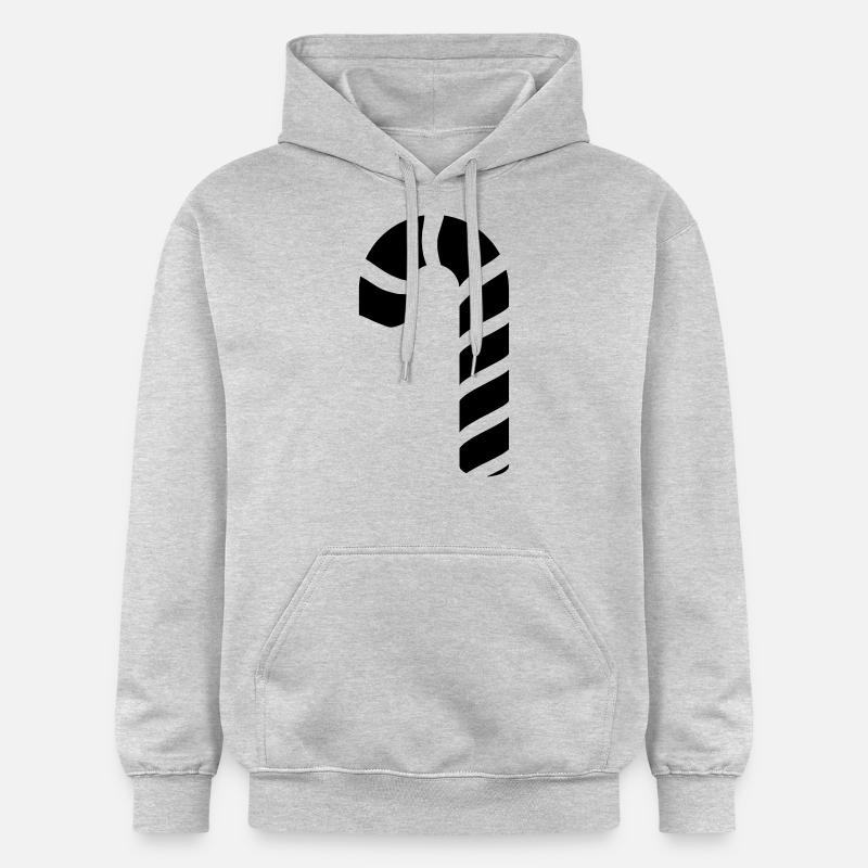 Cochon à pois de Noël - Sweat à capuche Softstyle® Gildan Unisexe - gris clair chiné