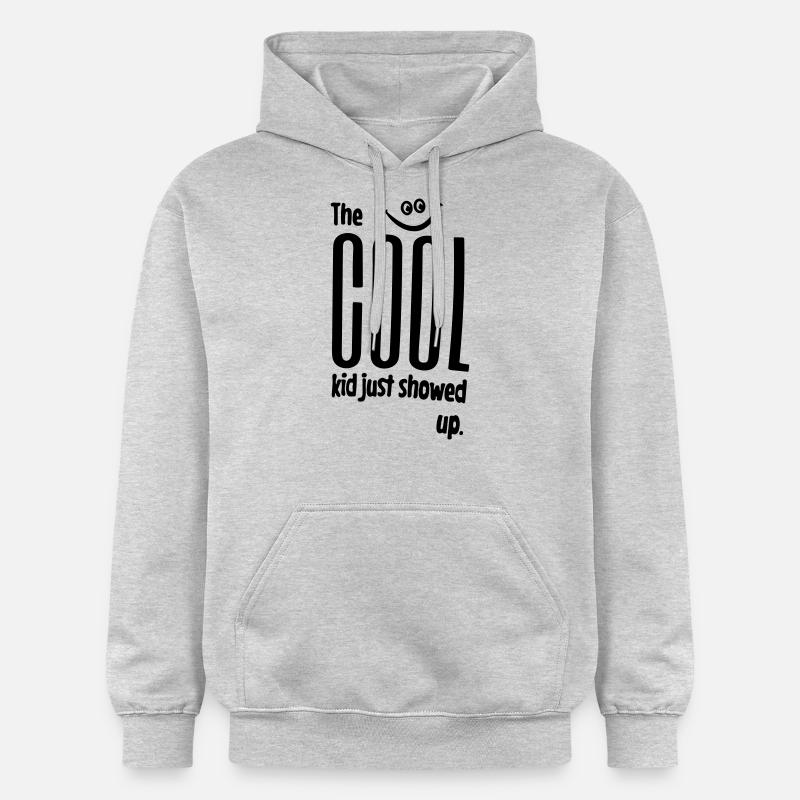 le gamin cool vient d'arriver - Sweat à capuche Softstyle® Gildan Unisexe - gris clair chiné