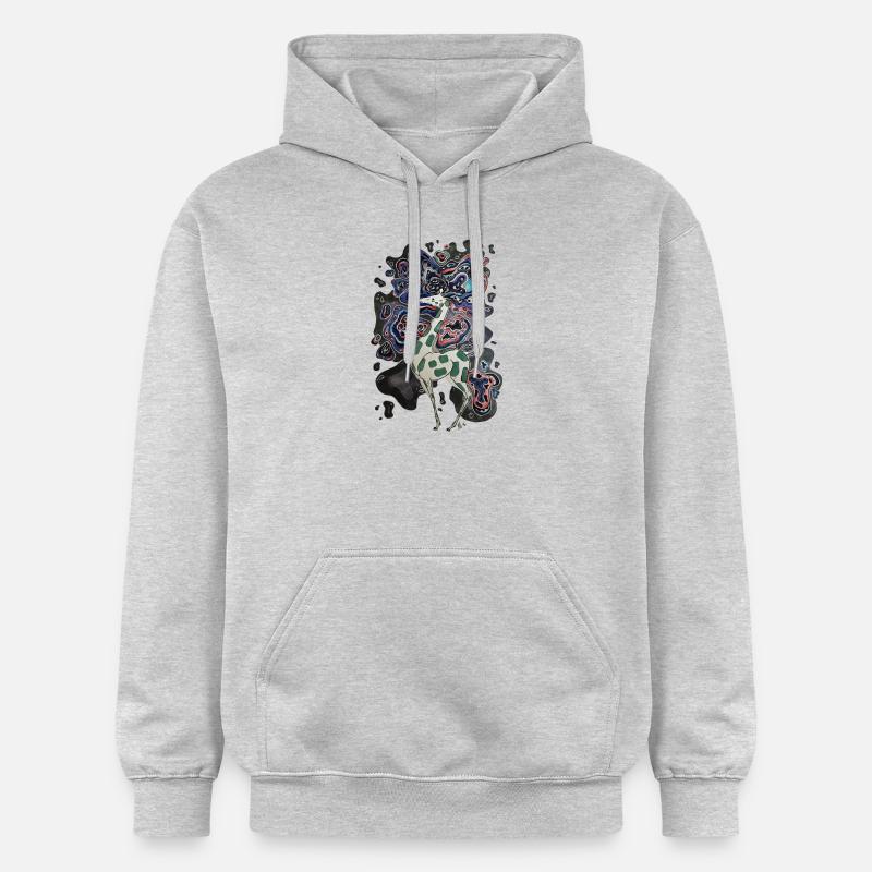 Pensez Curvy! - Sweat à capuche Softstyle® Gildan Unisexe - gris clair chiné