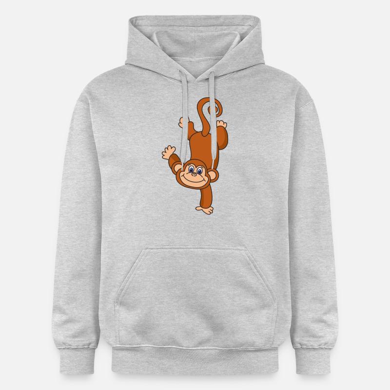 singe - Sweat à capuche Softstyle® Gildan Unisexe - gris clair chiné