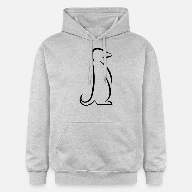 Suricate - Sweat à capuche Softstyle® Gildan Unisexe - gris clair chiné
