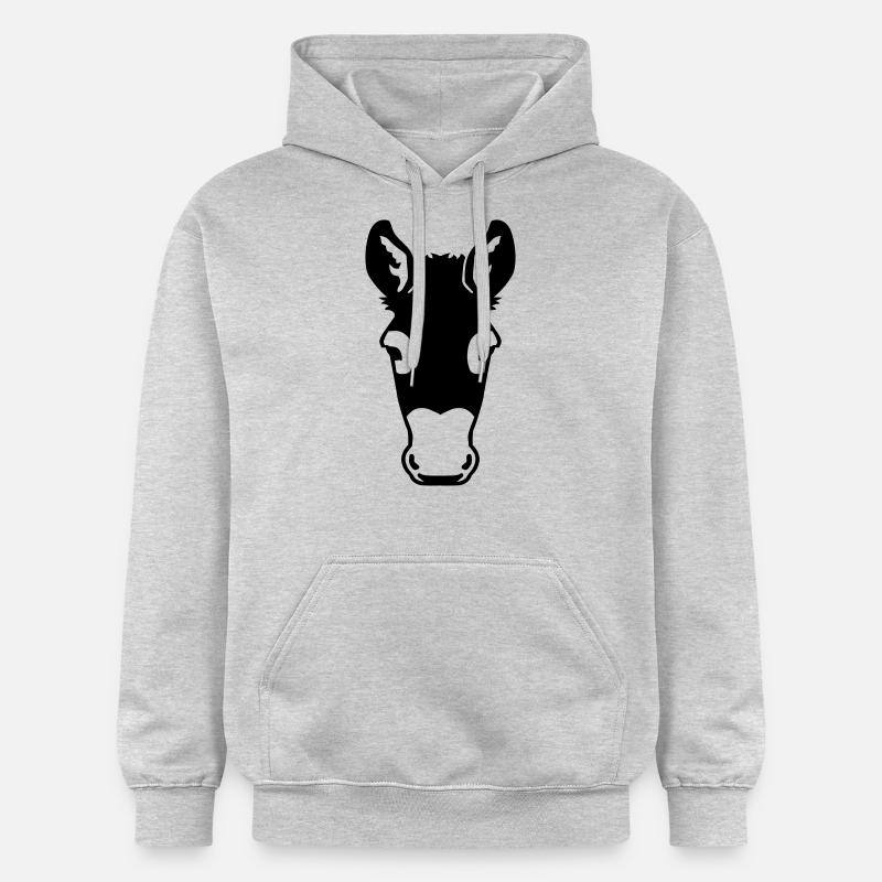 Bourrique - Sweat à capuche Softstyle® Gildan Unisexe - gris clair chiné