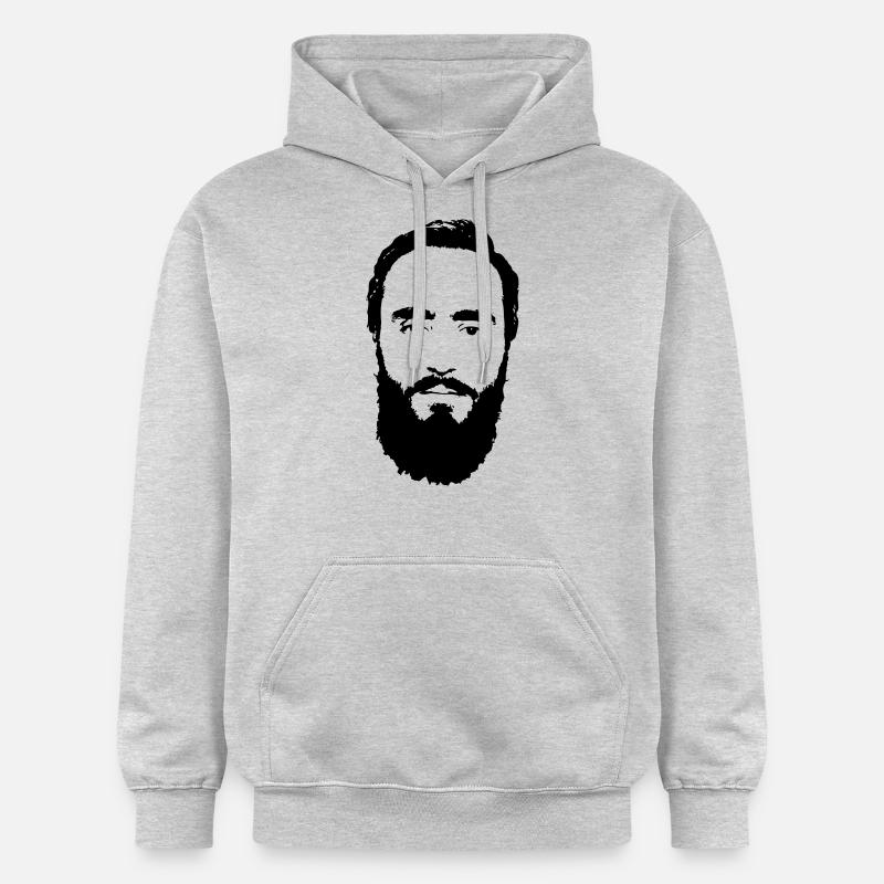 Logo du héros Dudaev - Sweat à capuche Softstyle® Gildan Unisexe - gris clair chiné