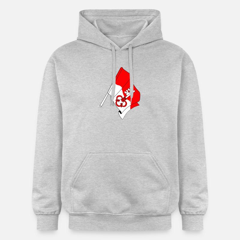 Drapeau Obwald Suisse - Sweat à capuche Softstyle® Gildan Unisexe - gris clair chiné