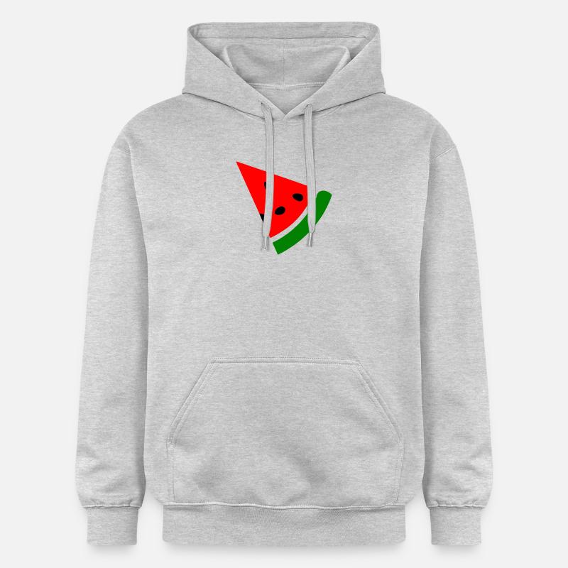 Melon pastèque - Sweat à capuche Softstyle® Gildan Unisexe - gris clair chiné