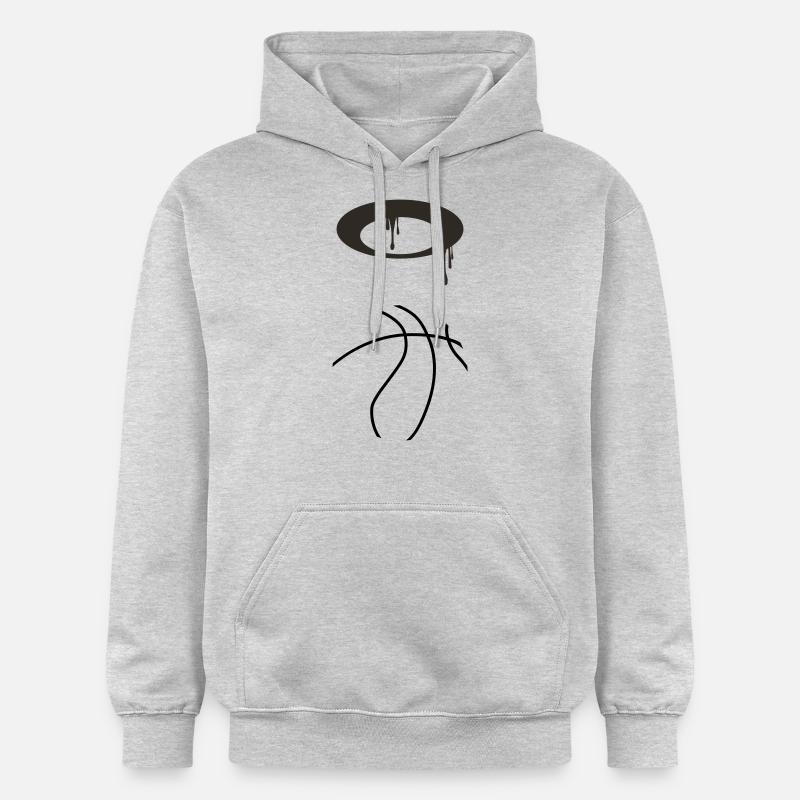 Basket-ball 5 0 06 - Sweat à capuche Softstyle® Gildan Unisexe - gris clair chiné