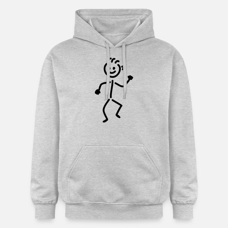 hommes de danse - Sweat à capuche Softstyle® Gildan Unisexe - gris clair chiné