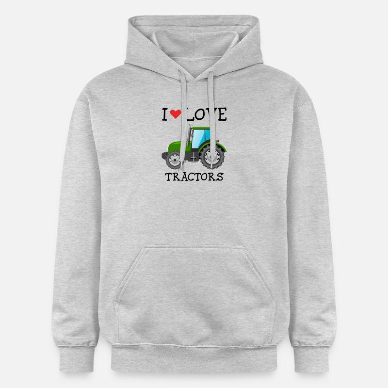 J'AIME TRACTEURS - Sweat à capuche Softstyle® Gildan Unisexe - gris clair chiné