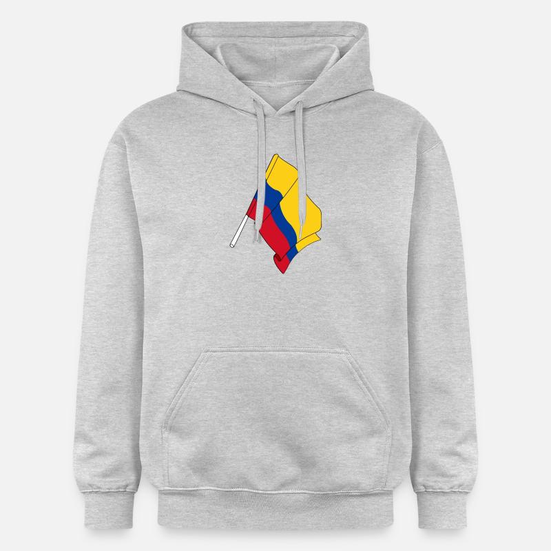 Drapeau de la Colombie - Sweat à capuche Softstyle® Gildan Unisexe - gris clair chiné