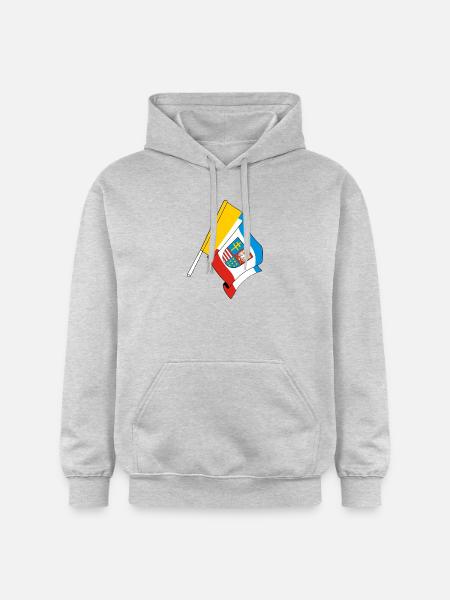 Flag Holy Cross Poland - Gildan Unisex Softstyle® Midweight Hoodie - light heather grey