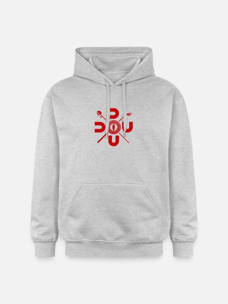 Symboles du Doudou - Sweat à capuche Softstyle® Gildan Unisexe - gris clair chiné
