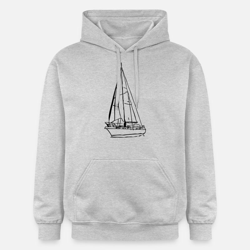 sailboat2 - Sweat à capuche Softstyle® Gildan Unisexe - gris clair chiné
