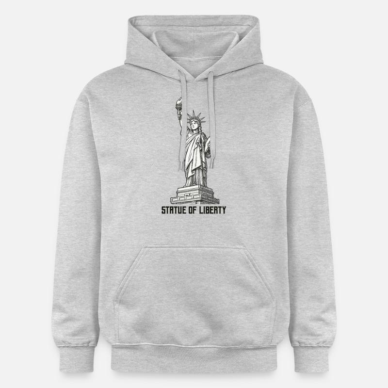 Statue - Sweat à capuche Softstyle® Gildan Unisexe - gris clair chiné