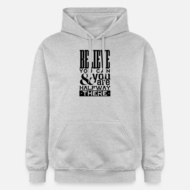 motivation - Sweat à capuche Softstyle® Gildan Unisexe - gris clair chiné