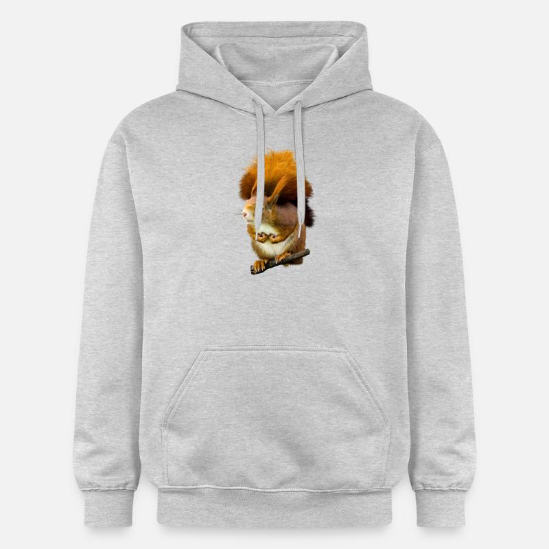 écureuil - Sweat à capuche Softstyle® Gildan Unisexe - gris clair chiné