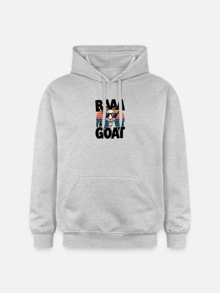Grappige geit met zonnebrilpret - Gildan uniseks Softstyle® Midweight hoodie - lichtgrijs gemêleerd