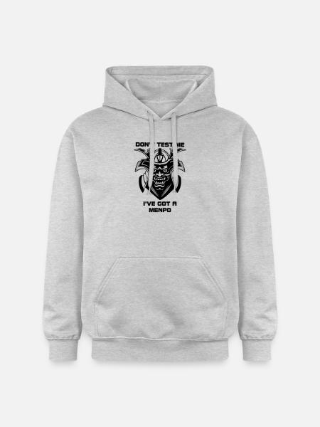 Menpo Mask – Don't Test Me - Gildan Unisex Softstyle® Midweight Hoodie - light heather grey