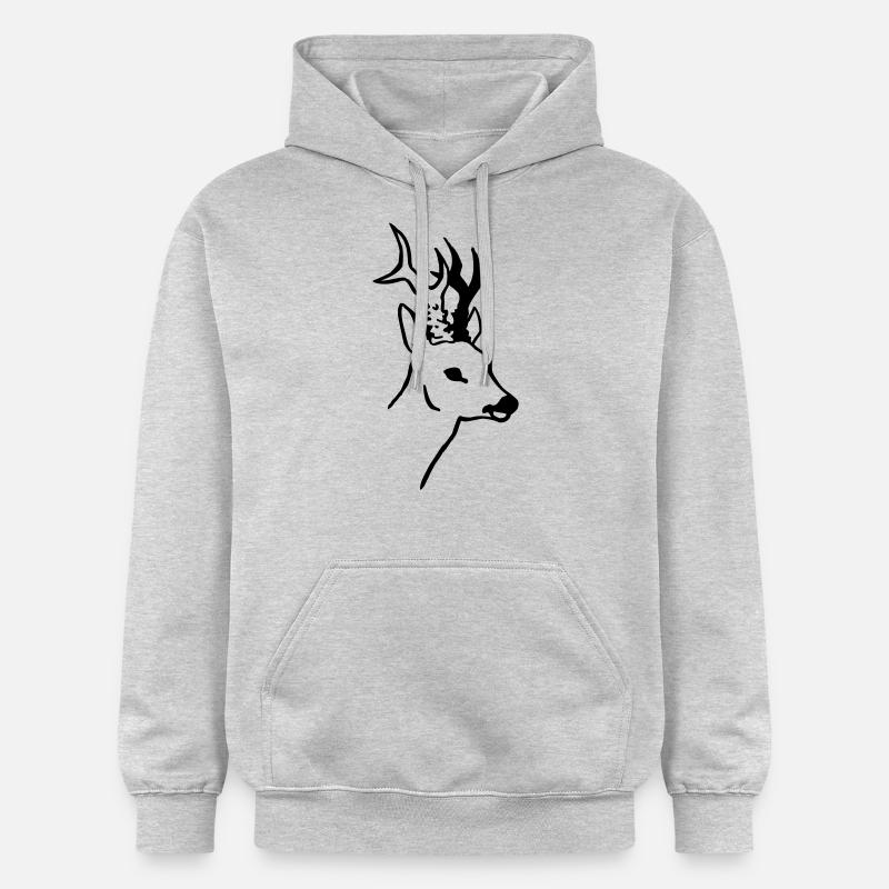 Chevreuil - Sweat à capuche Softstyle® Gildan Unisexe - gris clair chiné