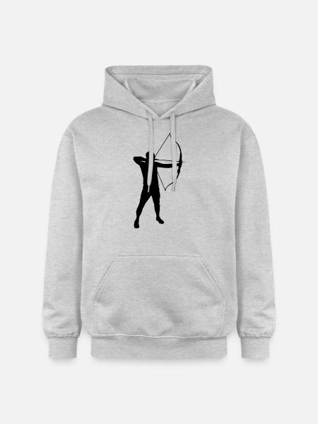 Archery - Sweat à capuche Softstyle® Gildan Unisexe - gris clair chiné