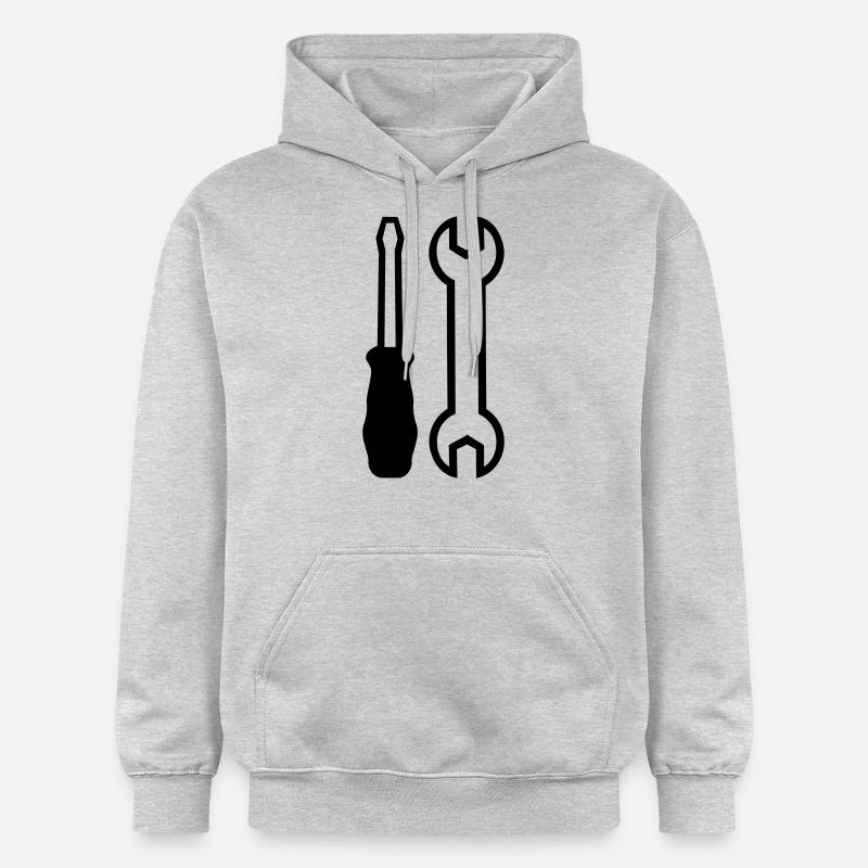 Outil - Sweat à capuche Softstyle® Gildan Unisexe - gris clair chiné