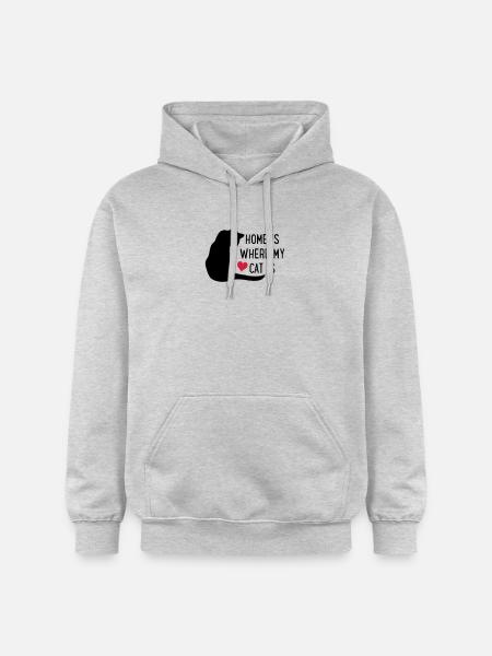 Cat - Gildan Unisex Softstyle® Midweight Hoodie - light heather grey