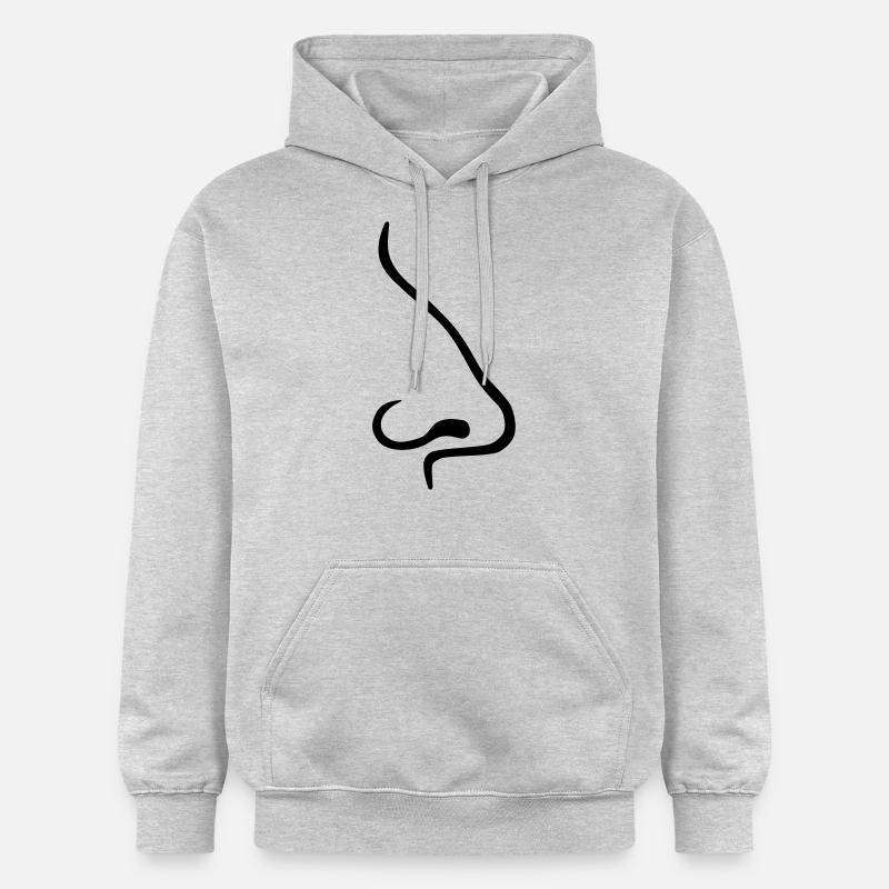 Nez - Sweat à capuche Softstyle® Gildan Unisexe - gris clair chiné