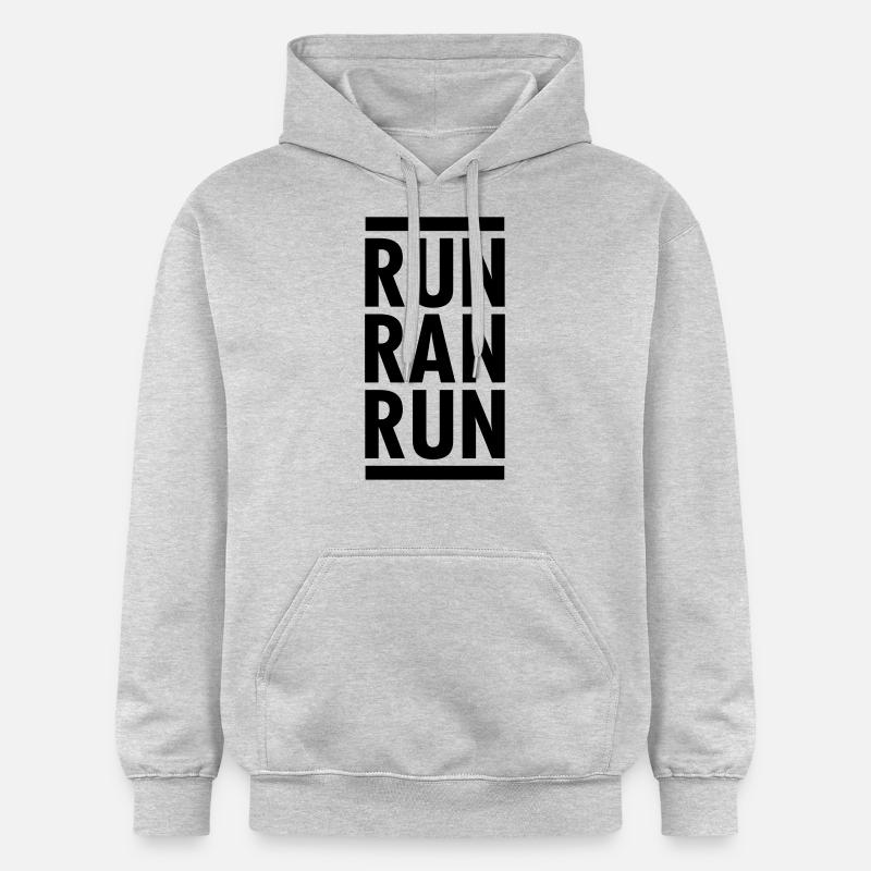 Run Ran Run - Sweat à capuche Softstyle® Gildan Unisexe - gris clair chiné