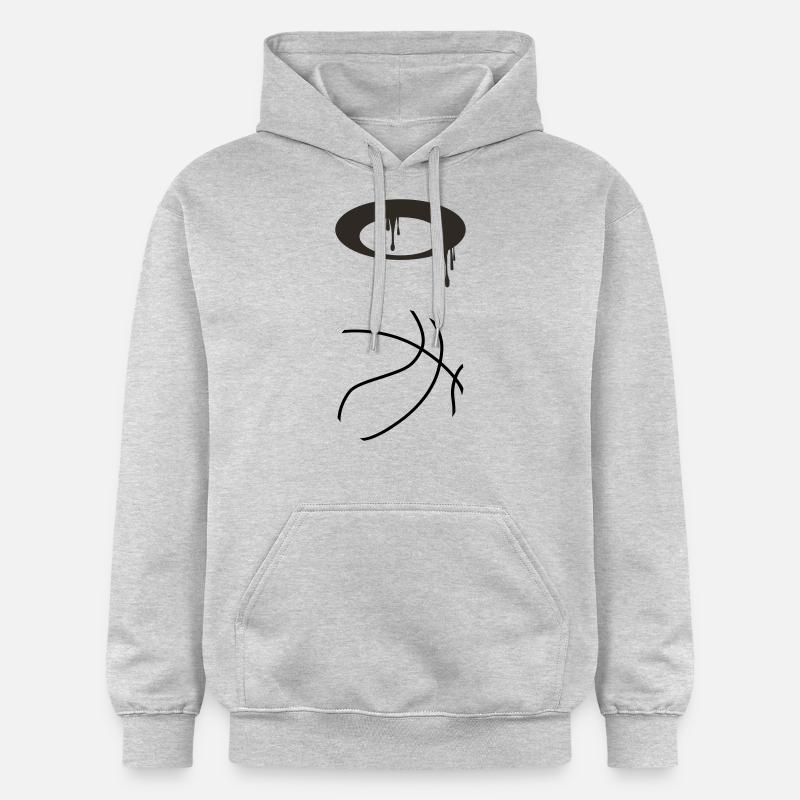 Basket-ball 5 0 08 - Sweat à capuche Softstyle® Gildan Unisexe - gris clair chiné
