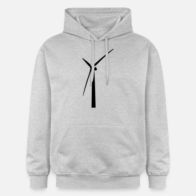 Moulin à vent ! Cadeau d’idée - Sweat à capuche Softstyle® Gildan Unisexe - gris clair chiné