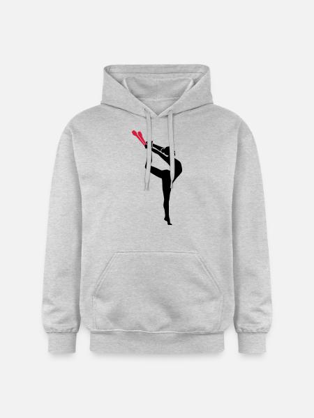 Gymnastik - Gildan Unisex Softstyle® Midweight Hoodie - Hellgrau meliert