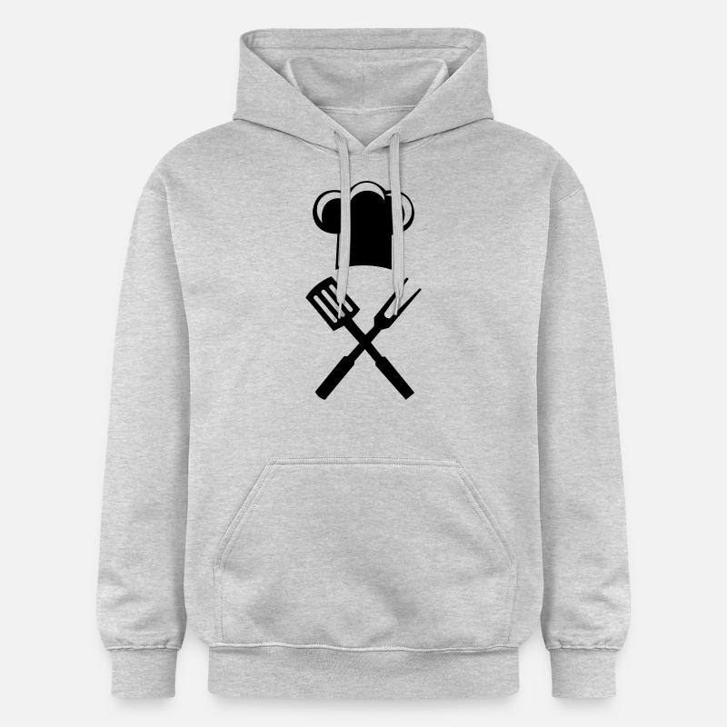 Coutellerie de chef - Sweat à capuche Softstyle® Gildan Unisexe - gris clair chiné