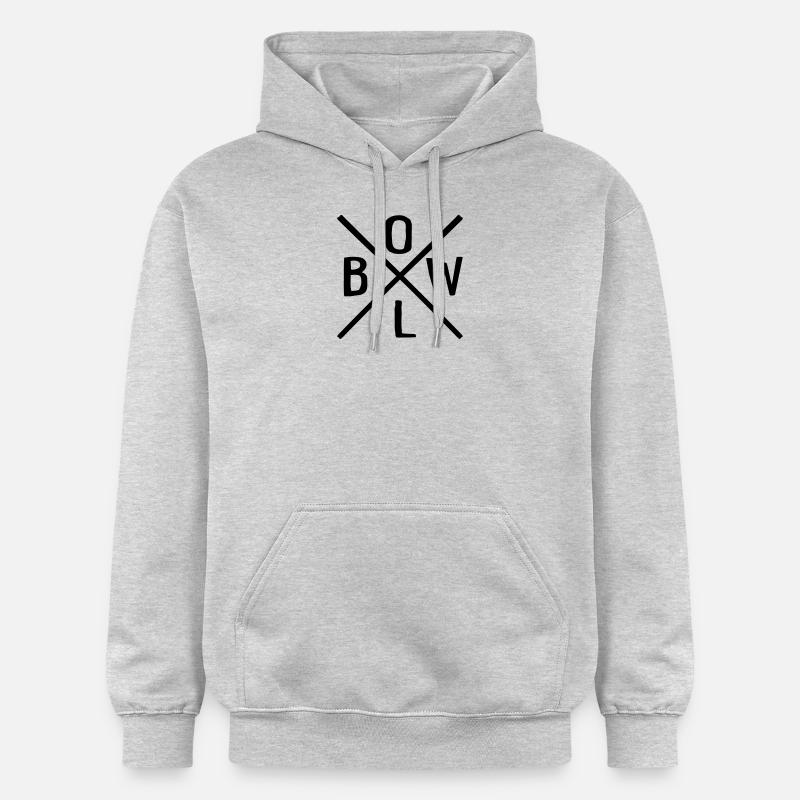 Bowling - Sweat à capuche Softstyle® Gildan Unisexe - gris clair chiné