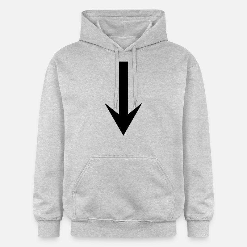 arrow down - Sweat à capuche Softstyle® Gildan Unisexe - gris clair chiné