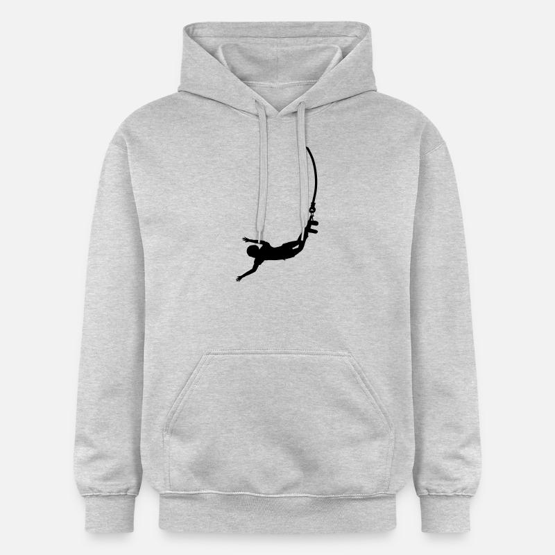 Saut à l'élastique - Sweat à capuche Softstyle® Gildan Unisexe - gris clair chiné