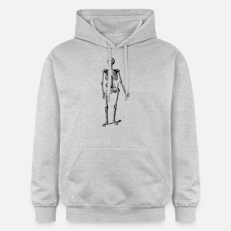 squelette - Sweat à capuche Softstyle® Gildan Unisexe - gris clair chiné